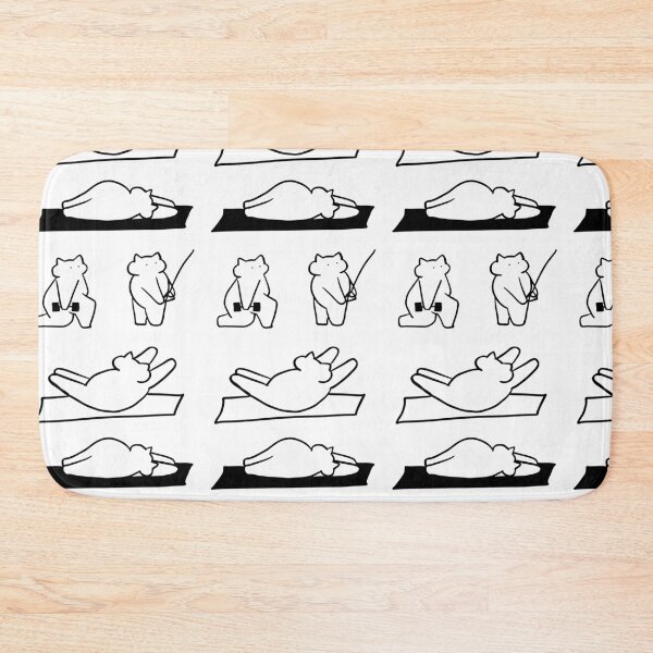 Item preview, Lifting Paws: Cute Black and White Workout Art designed and sold by RM-Journey.