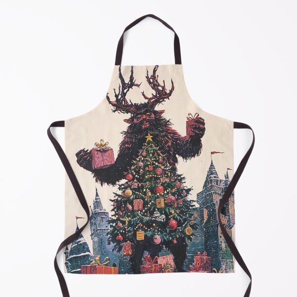 Item preview, Krampus Decorating the Tree with lots of Presents designed and sold by LonesomeKnight.