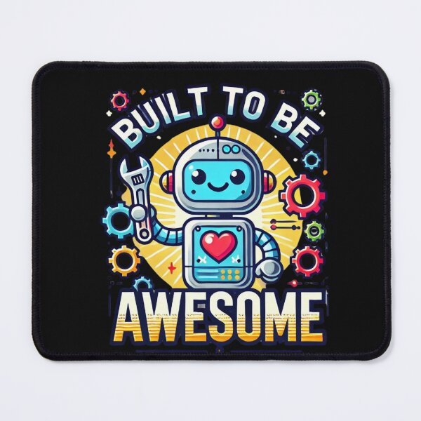 Item preview, Built to Be Awesome - Cute Robot T-Shirt designed and sold by Berna90.