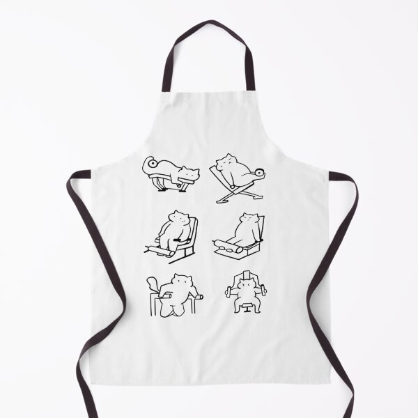 Item preview, Paws and Reps: Minimalist Workout Cat Art designed and sold by RM-Journey.