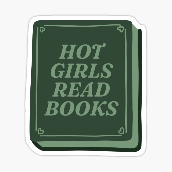 Item preview, hot girls read books | green | kindle stickers designed and sold by glowingly.