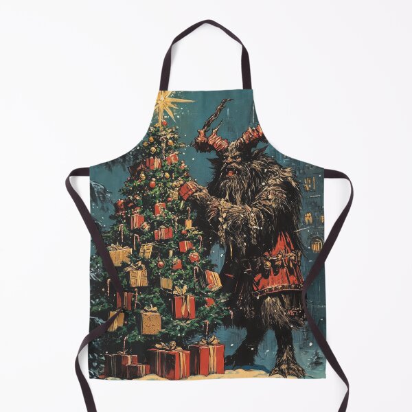 Item preview, Krampus decorating a Christmas Tree with lots of Gifts designed and sold by LonesomeKnight.