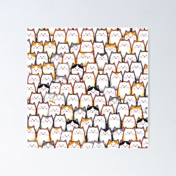 Item preview, cats designed and sold by InRozaria.