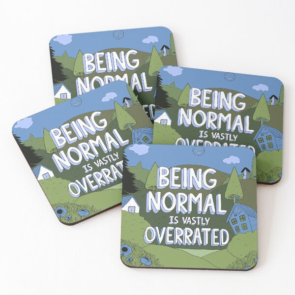 Item preview, Being Normal Is Vastly Overrated – Celebrate Uniqueness - Doodle designed and sold by pixelated_echoes.