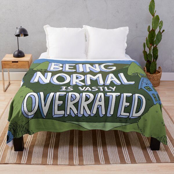 Item preview, Being Normal Is Vastly Overrated – Celebrate Uniqueness - Doodle designed and sold by pixelated_echoes.