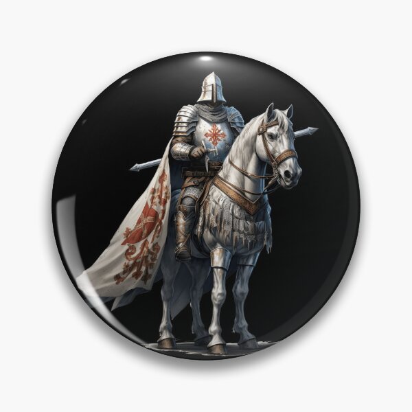 Item preview, Templar Knight with Horse designed and sold by ArmorOfGodStore.