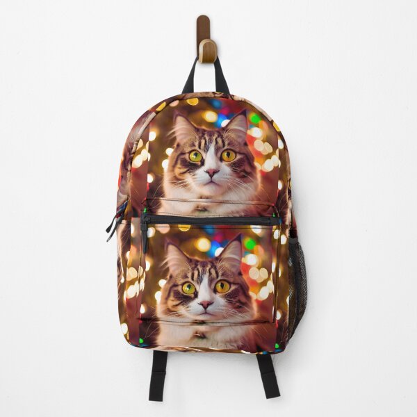 Item preview, Cat with a Deep Look Against the Background of Lights designed and sold by TheDarkStone.