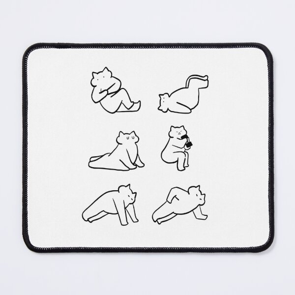 Item preview, Fitness Furriends: Cute Cat and Gym Line Art designed and sold by RM-Journey.