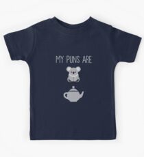 My puns are quality Kids Tee