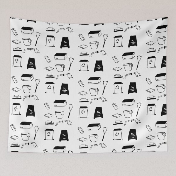 Item preview, Housekeeping Essentials: Black and White Doodles designed and sold by RM-Journey.
