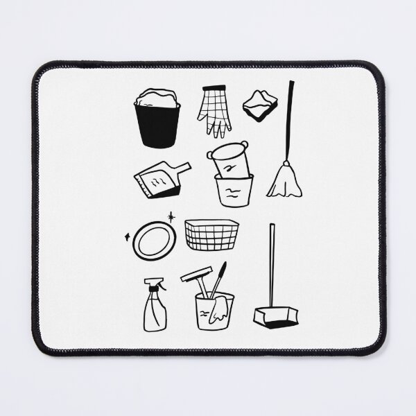 Item preview, Cleaning Made Cute: Minimalist Tool Art designed and sold by RM-Journey.