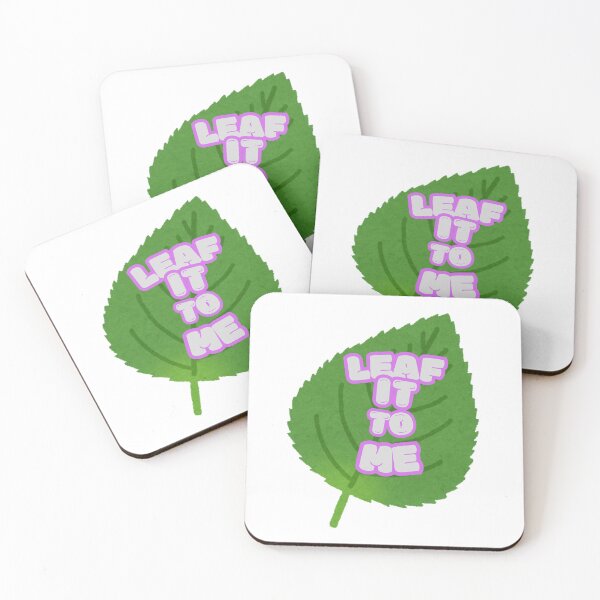 Item preview, Cartoon Leaf Design with "Leaf It to Me" Text designed and sold by Molecularmerch.
