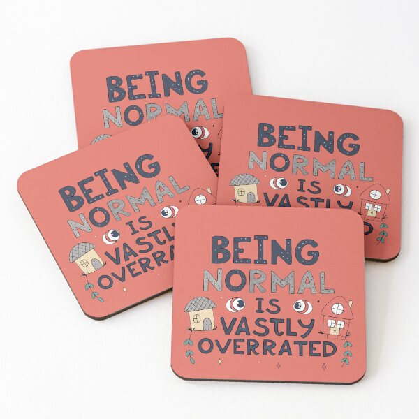 Item preview, Being Normal Is Vastly Overrated – Celebrate Uniqueness - Doodle art designed and sold by pixelated_echoes.