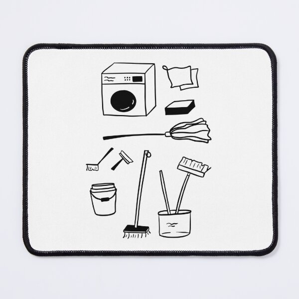 Item preview, Cleaning Tools: Simple Line Art Designs designed and sold by RM-Journey.