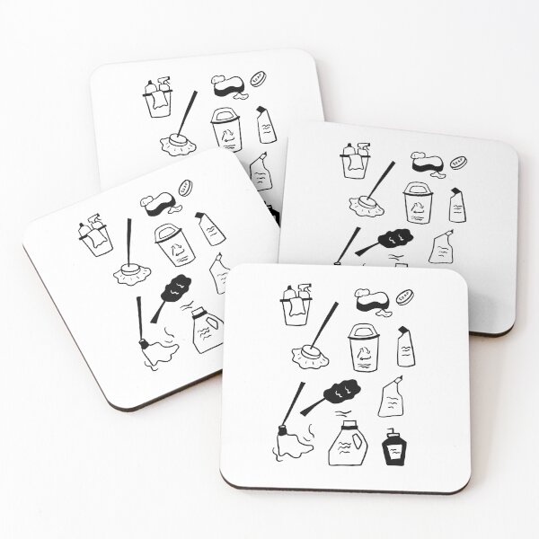 Item preview, Tidy Up: Minimalist Cleaning Illustration Set designed and sold by RM-Journey.