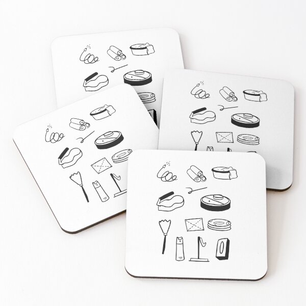Item preview, Sparkling Clean: Black & White Cleaning Tools Art designed and sold by RM-Journey.