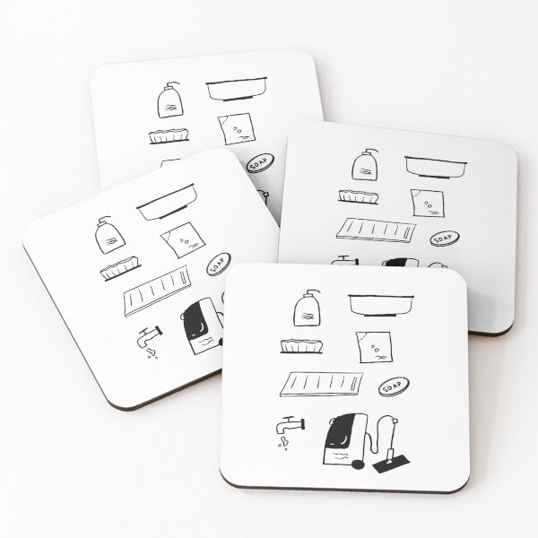 Item preview, Everyday Clean: Simple Black and White Tool Art designed and sold by RM-Journey.