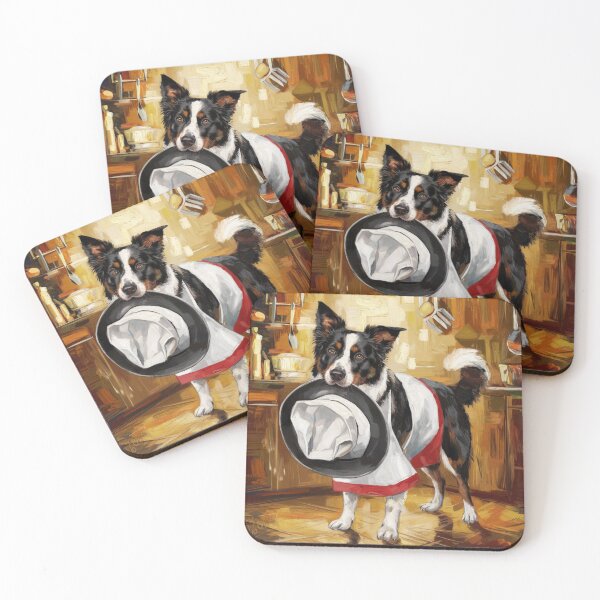 Item preview, Border Collie Chef - Dogs with Jobs - Oil Painting designed and sold by Chrisjeffries24.