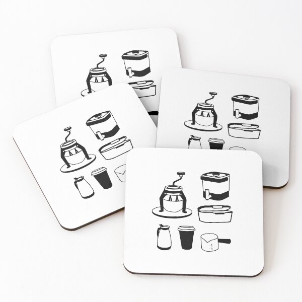 Item preview, Brew Basics: Minimalist Coffee Tool Line Art designed and sold by RM-Journey.