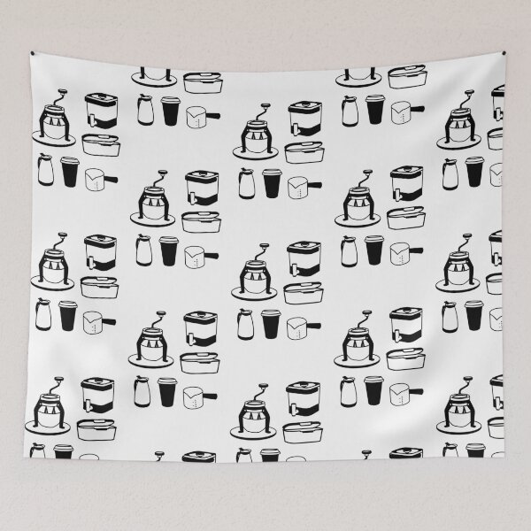 Item preview, Brew Basics: Minimalist Coffee Tool Line Art designed and sold by RM-Journey.