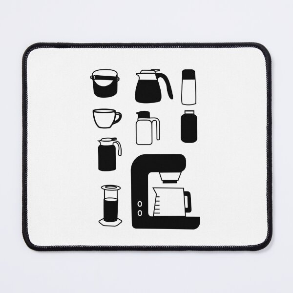 Item preview, Caffeine Tools: Black and White Coffee Illustrations designed and sold by RM-Journey.
