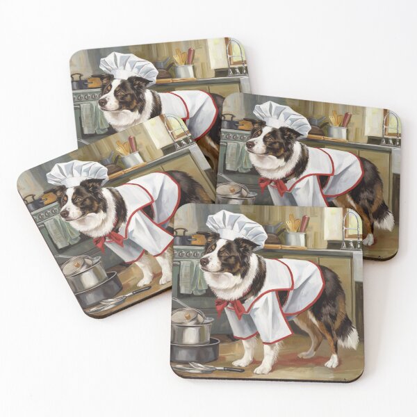 Item preview, Border Collie Chef - Dogs with Jobs - Oil Painting designed and sold by Chrisjeffries24.