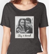 Clay & Hannah- 13RW Polaroid Women's Relaxed Fit T-Shirt