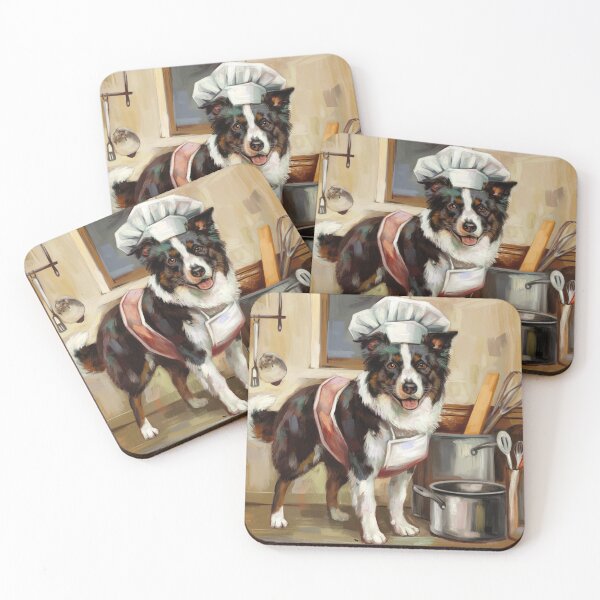 Item preview, Border Collie Chef - Dogs with Jobs - Oil Painting designed and sold by Chrisjeffries24.