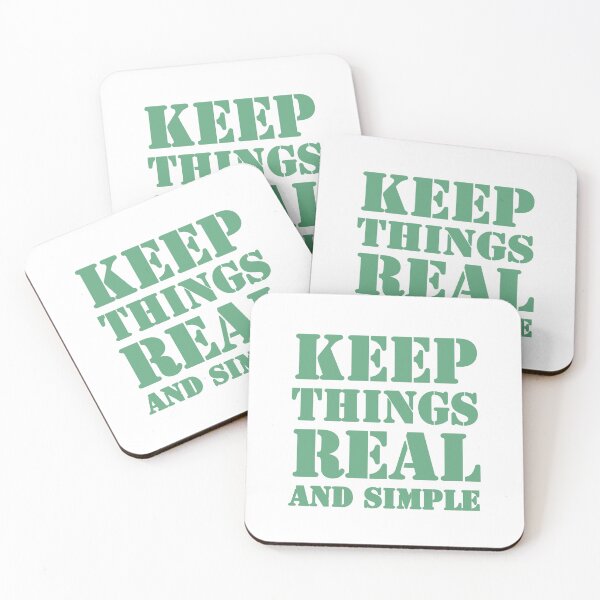 Item preview, Keep Things Real And Simple - Positive Inspirational Quotes  designed and sold by Sunserize Designs.