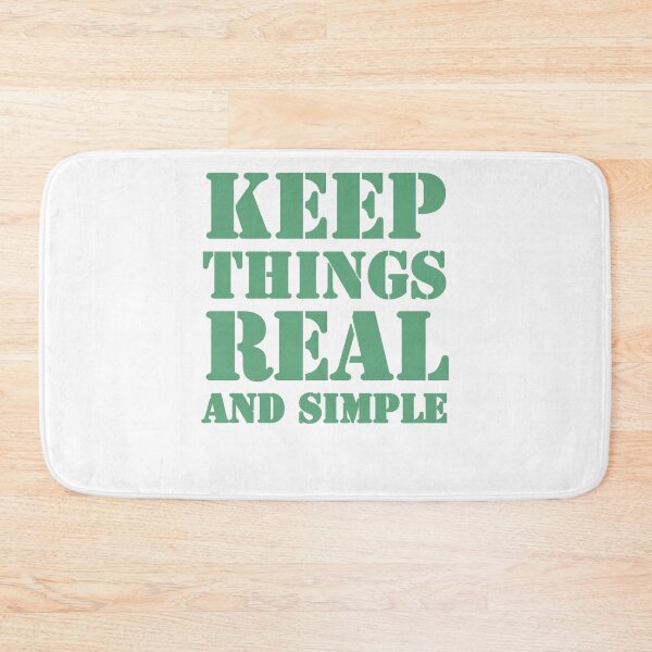 Item preview, Keep Things Real And Simple - Positive Inspirational Quotes  designed and sold by Sunserize Designs.