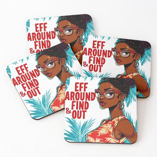 Item preview, Eff Around & Find Out Tropical Vibes Design designed and sold by Artbyminga.