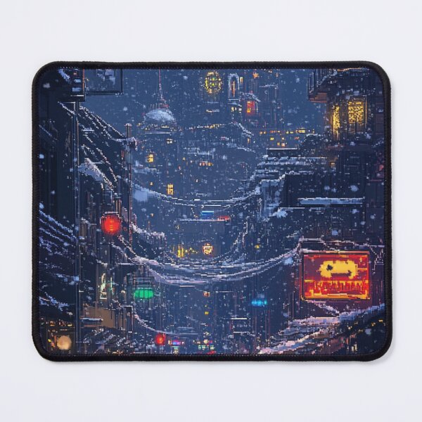 Artikelvorschau, Pixel Winterstadt entworfen und verkauft von NicolasGlowArt.