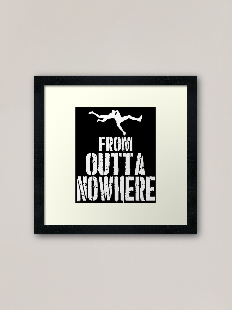 Randy Orton From Outta Nowhere Framed Art Print By Blackmassdesign Redbubble
