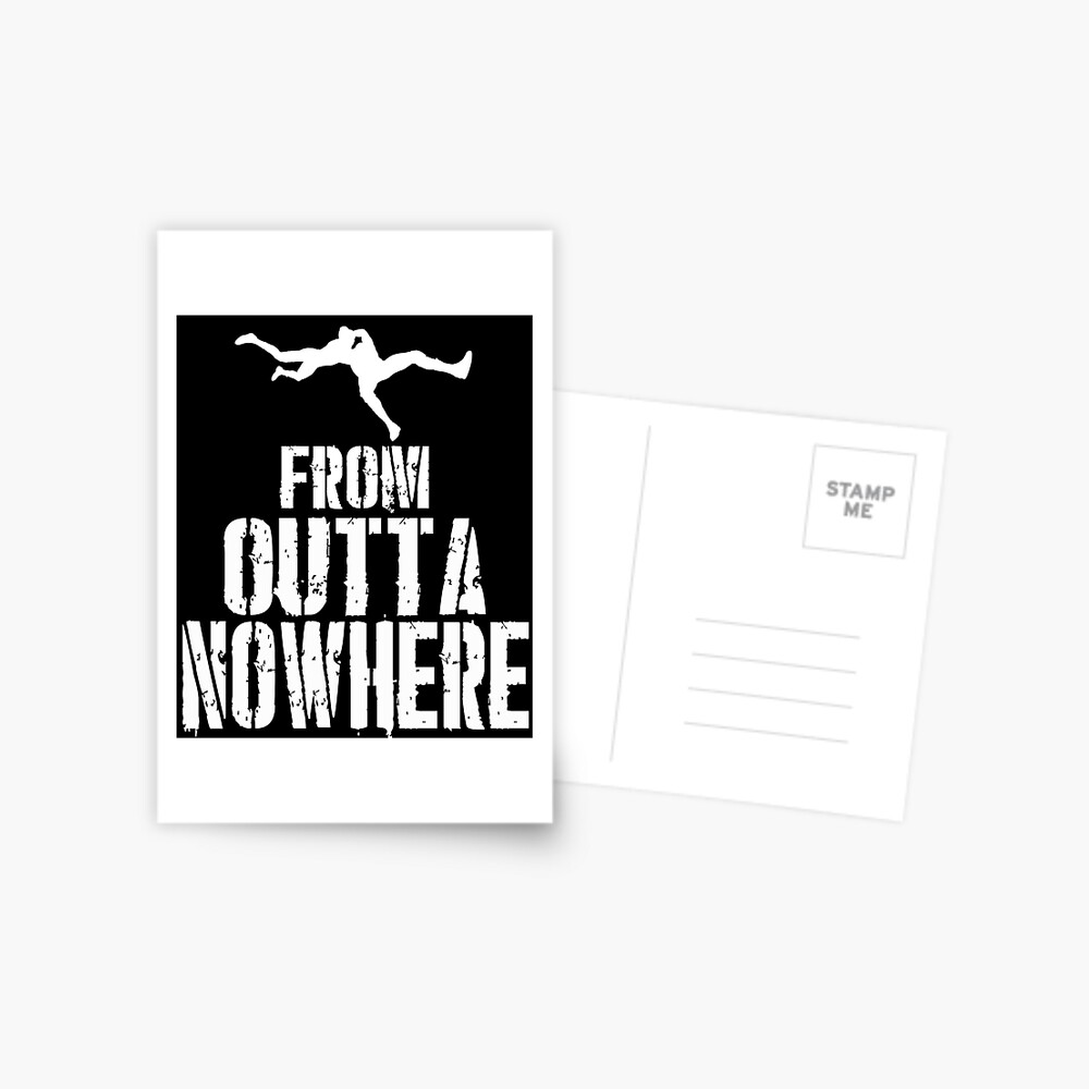 Randy Orton From Outta Nowhere Postcard By Blackmassdesign Redbubble