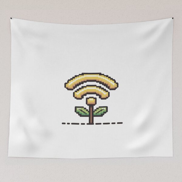 Item preview, Plant With WiFi Signal Leaves Gift For Nature And Tech Lovers designed and sold by CosmicFreedom9.