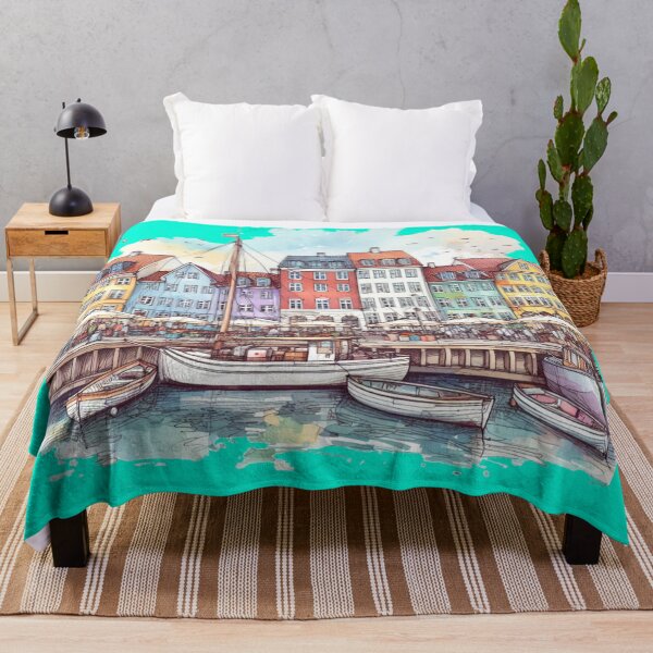 Item preview, Vibrant of Nyhavn: Denmark's Iconic Harbor, designed and sold by PaintMeWorld.