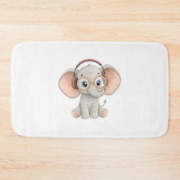 Item preview, Adorable Baby Elephants: Smiles, Flowers, and Watercolor Inspiration for Elephant Lovers designed and sold by kmf1313.