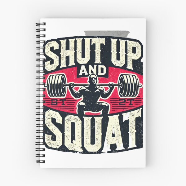 Item preview, "Shut Up and Squat - Motivational Gym Design" designed and sold by Ali Zaed.