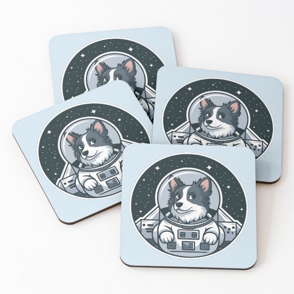 Item preview, Border Collie Astronaut - Space Dog - Dogs With Jobs designed and sold by Chrisjeffries24.