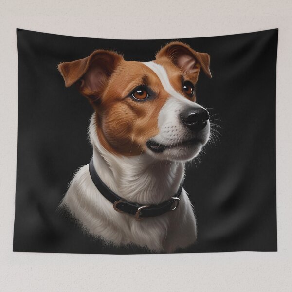 Item preview, Realistic Jack Russell Terrier: Artistic Illustration with texture and shadows designed and sold by Alan Javier Cordoba Espinosa.