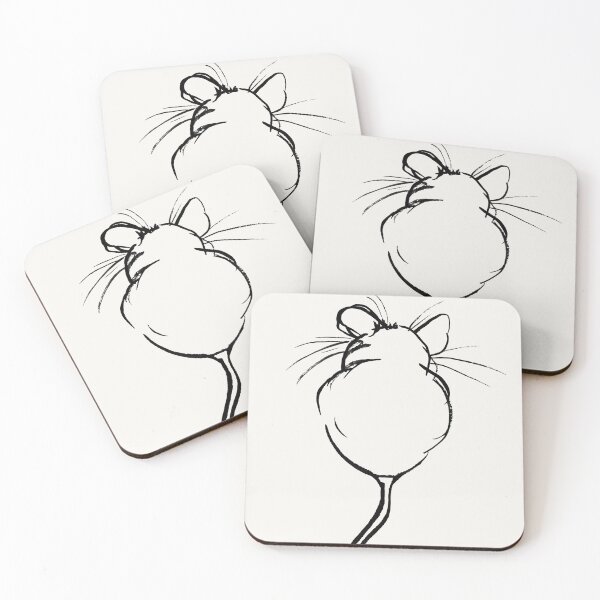 Item preview, Minimalist Mouse Line Art - Whimsical Illustration – Vintage Ink Drawing - by jemma Skidmore  designed and sold by Jemma Jamie Skidmore.
