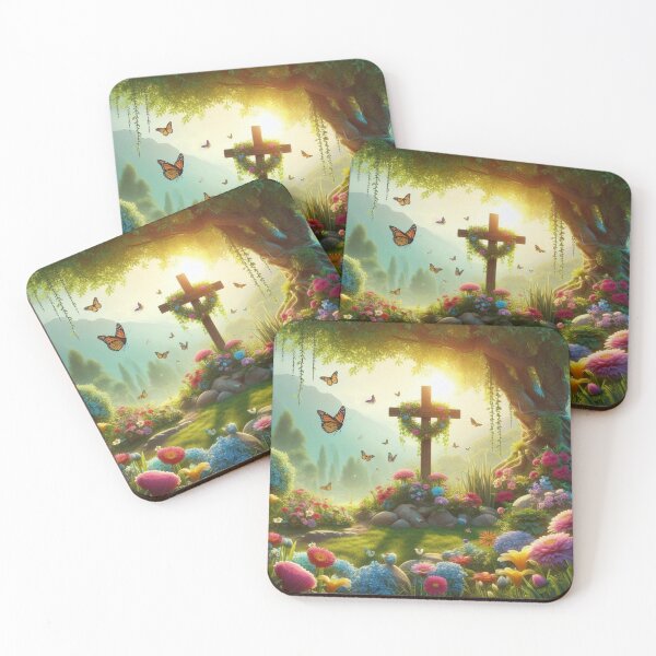 Item preview, Flower covered Cross designed and sold by JesusClub.