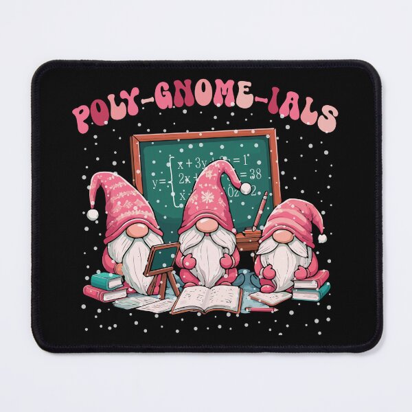 Item preview, Poly-gnome-ials Math Teacher Pun Algebra Polynomial Funny Christmas mathimatic Gift For Teacher or Students designed and sold by JUSTBEELEGANT.