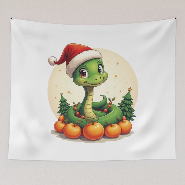 Item preview, snake christmas designed and sold by Krasnovaovaova.