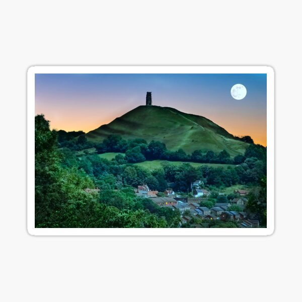 Item preview, Glastonbury Tor Blue Moon designed and sold by Alisonchambers2.