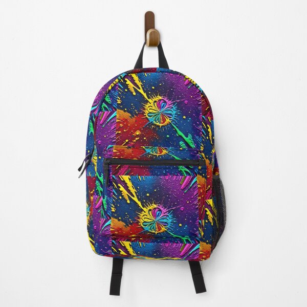 Item preview, Colorful Cosmic flower Art Print designed and sold by Earth Nature Creations.