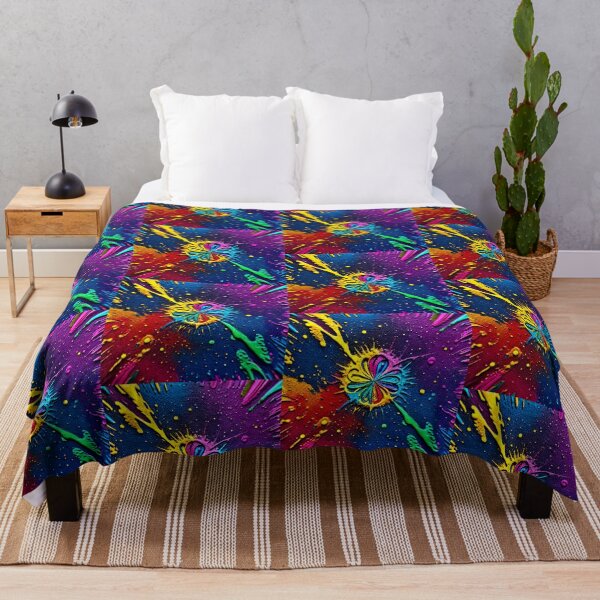 Item preview, Colorful Cosmic flower Art Print designed and sold by Earth Nature Creations.