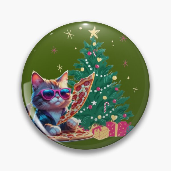 Item preview, I Love Pizza|Cat|cute Cat Christmas  designed and sold by Luckangel.