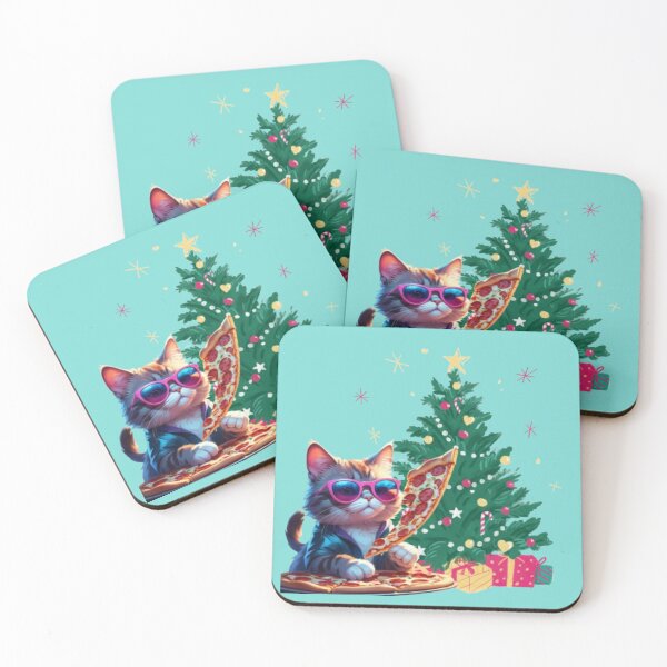 Item preview, I Love Pizza|Cat|cute Cat Christmas  designed and sold by Luckangel.