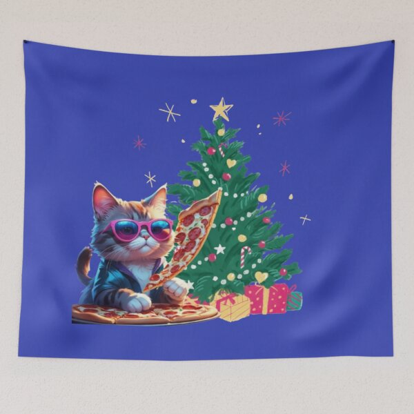 Item preview, I Love Pizza|Cat|cute Cat Christmas  designed and sold by Luckangel.